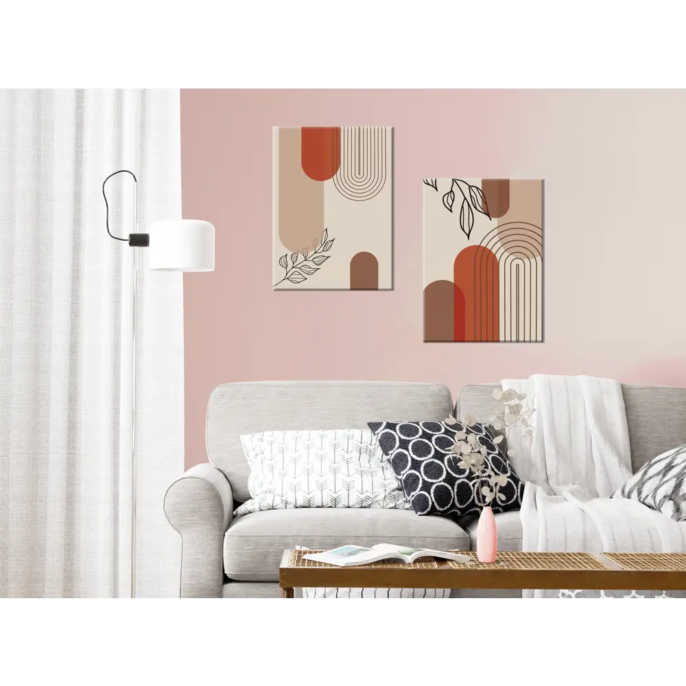 Постер-лайн Абстрактная композиция 80x50 см, набор 2 шт 89402389 STLM-1573546 - Вид №2