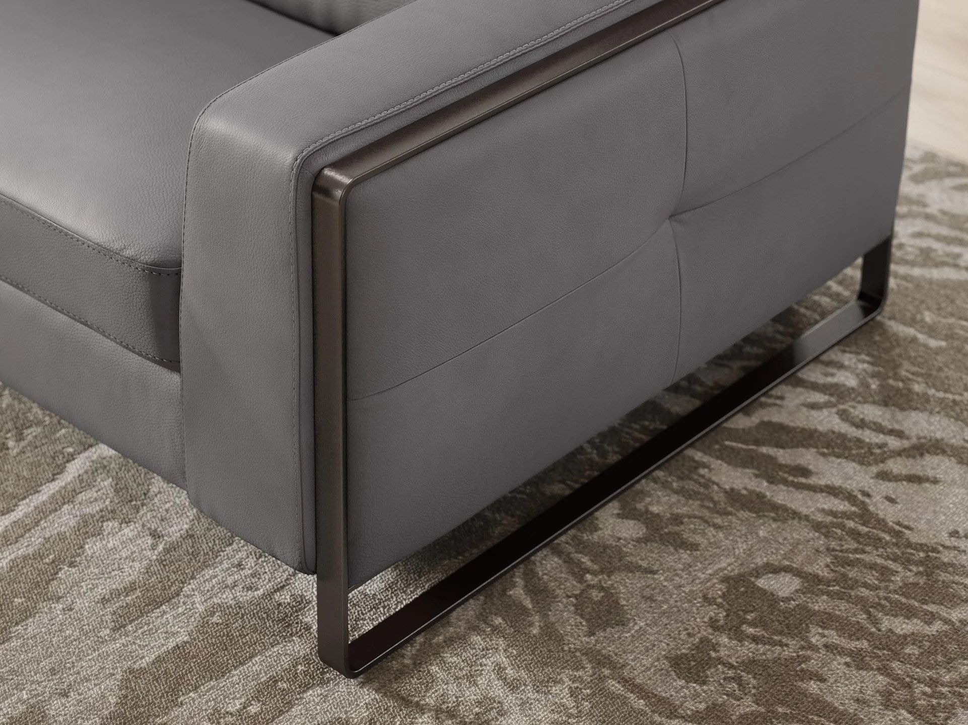 2-местный кожаный диван Sofanella Manzano ARCH-00117171 - Вид №3