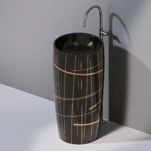 L103T0R0VT.416G Напольная раковина стоящая круглая A. e T. Italia PILLAR