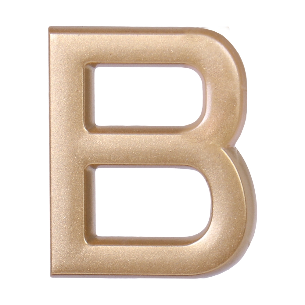 Дверная буква  «В», 32х5х40 мм, матовое золото LJPS0086 Public Steel Россия 