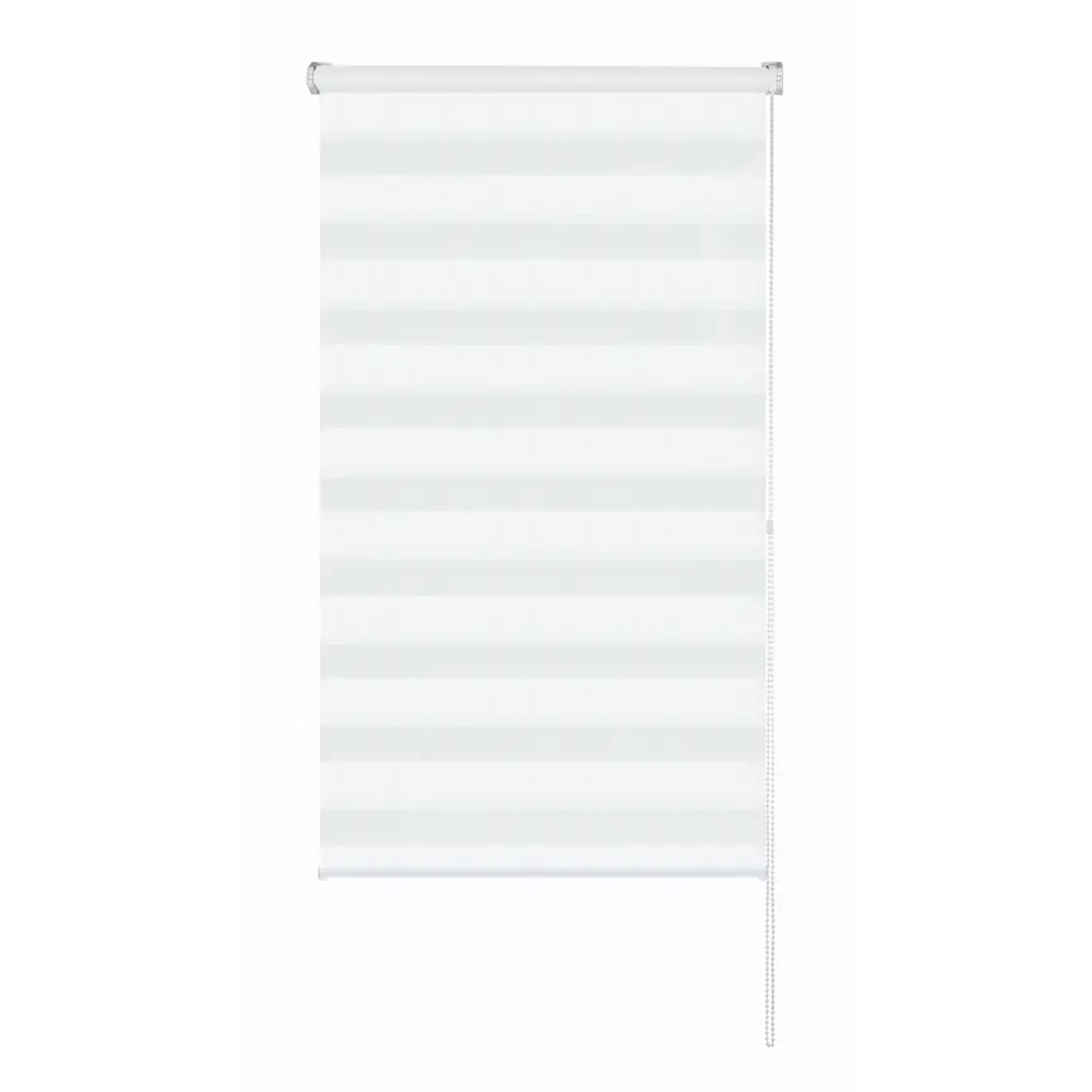 Рулонная штора день-ночь MIAMOZA Москва 60×160 см белая 89411427 STLM-1576563