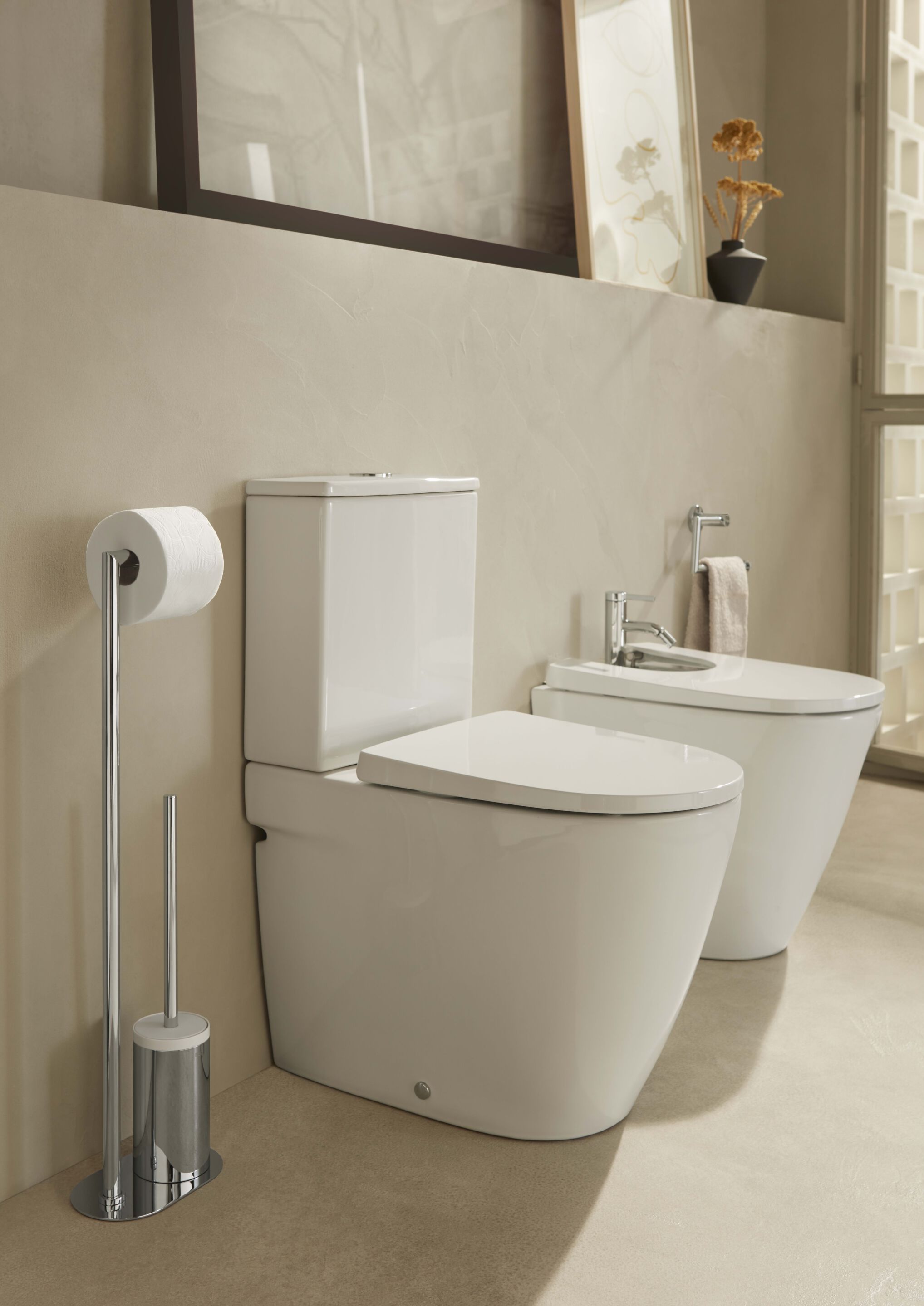 Металлическая туалетная щетка / держатель для туалетной щетки Roca Hotels ARCH-00056916