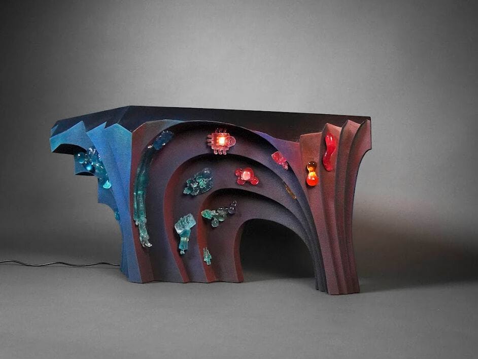 Журнальный столик из кварцевого песка и смолы LO Contemporary Oniric ARCH-00051581 - Вид №3