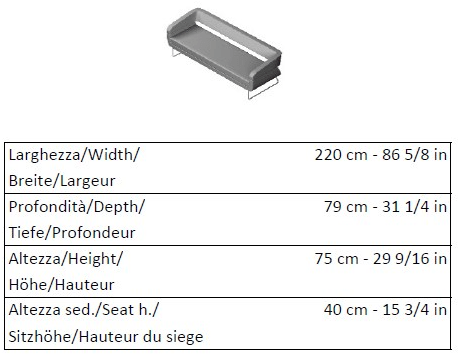 La Cividina 3-х местный мягкий диван Matrix sun-id-1439531 - Вид №3