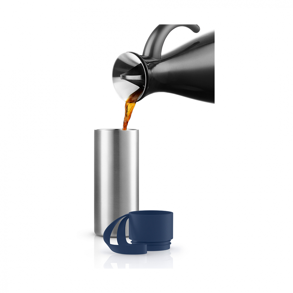 EVA SOLO 567455 Термос To Go, 350 мл, тёмно-синий Нержавеющая сталь, силикон, пластик  - Вид №3