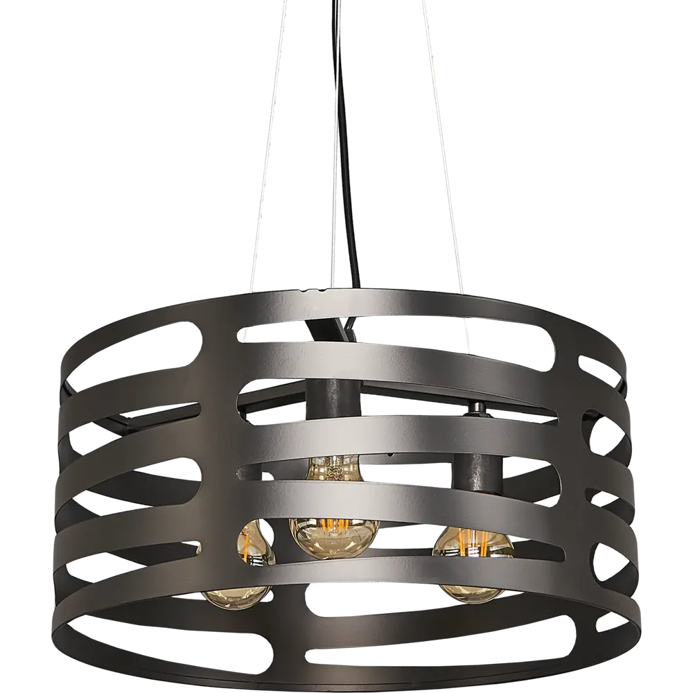 Светильник подвесной Laurel 3 лампы 12 м² цвет чёрный Toplight STLM-2093805 - Вид №1