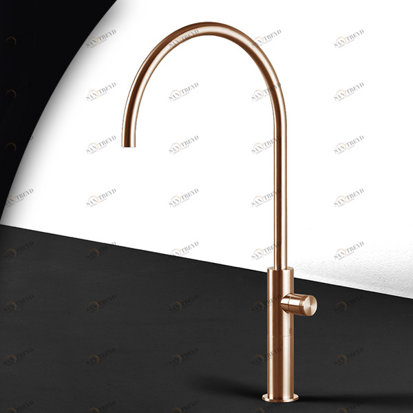 Смеситель для раковины HIRO HIR6R розовое золото Radomonte