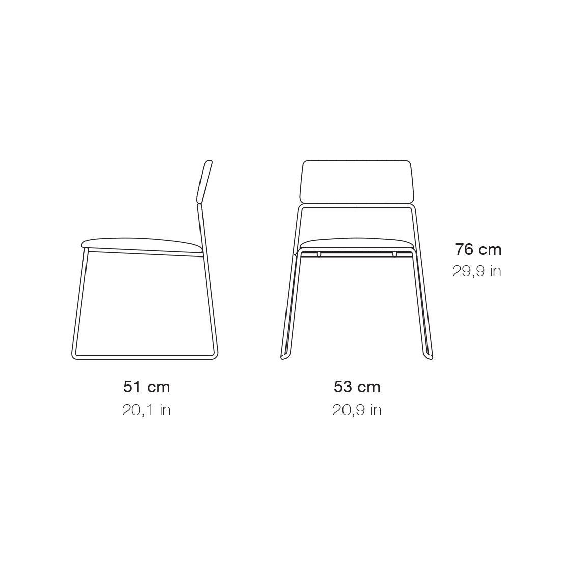 Металлический стул Branca Lisboa Fio ARCH-00140276 - Вид №11
