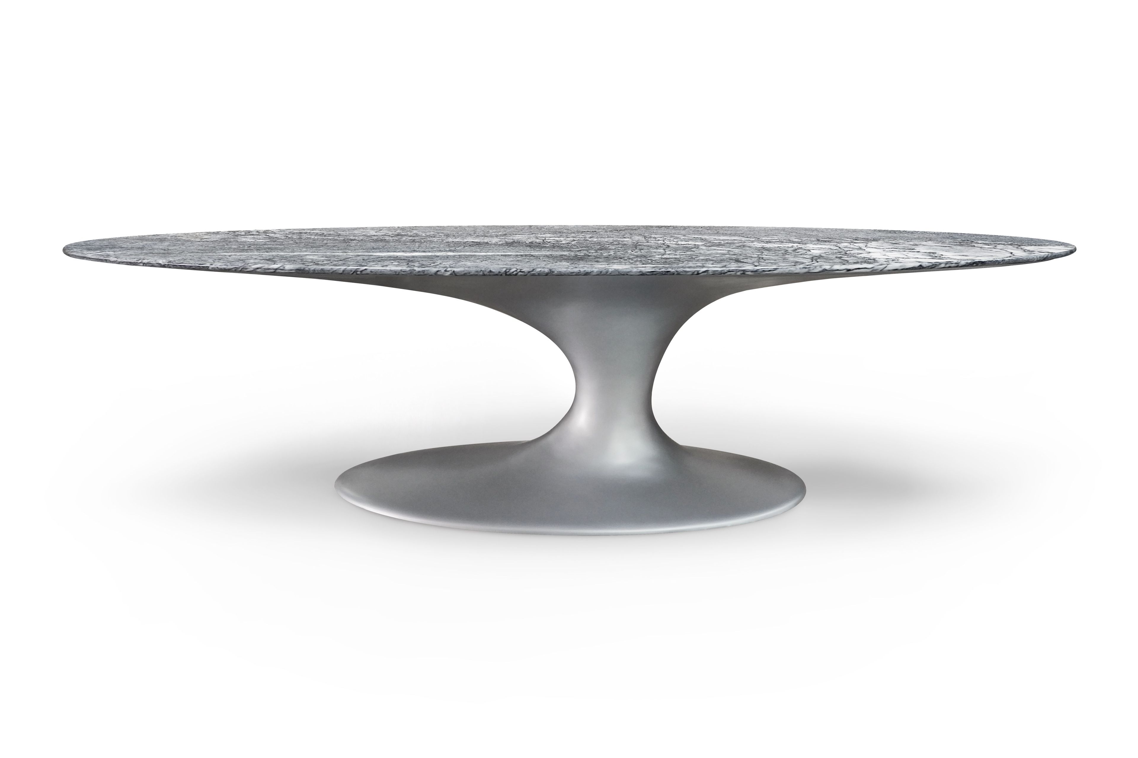 Овальный обеденный стол из стекловолокна и шпона GANSK JADE ARCH-00103800 - Вид №16