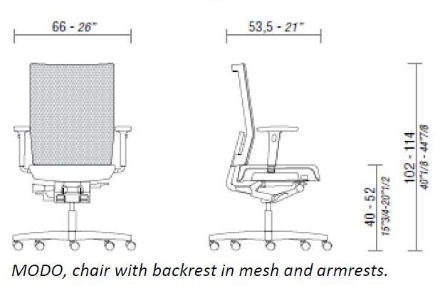 ESTEL GROUP Поворотный офисный стул из сетки Modo sun-id-1445822 - Вид №2