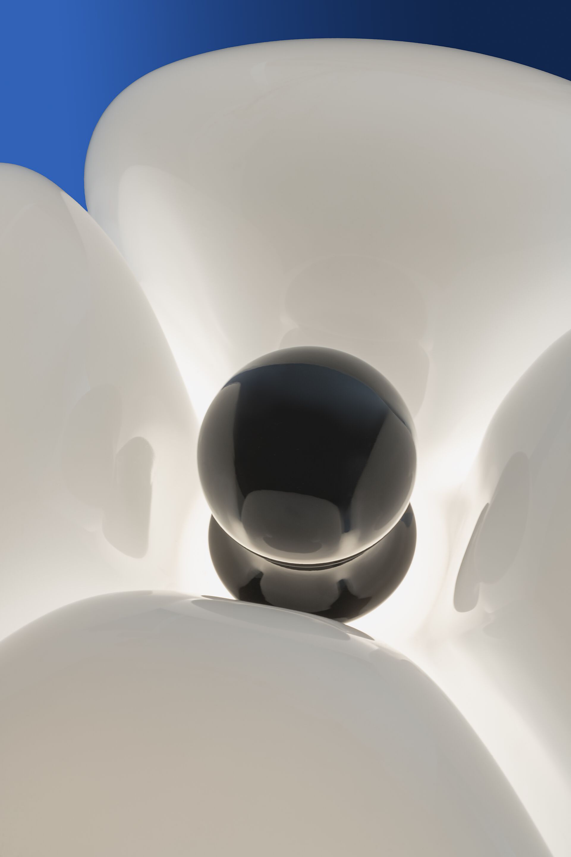 Стальная настольная лампа и метакрилатный абажур Martinelli Luce Летучая мышь ARCH-00087099 - Вид №2