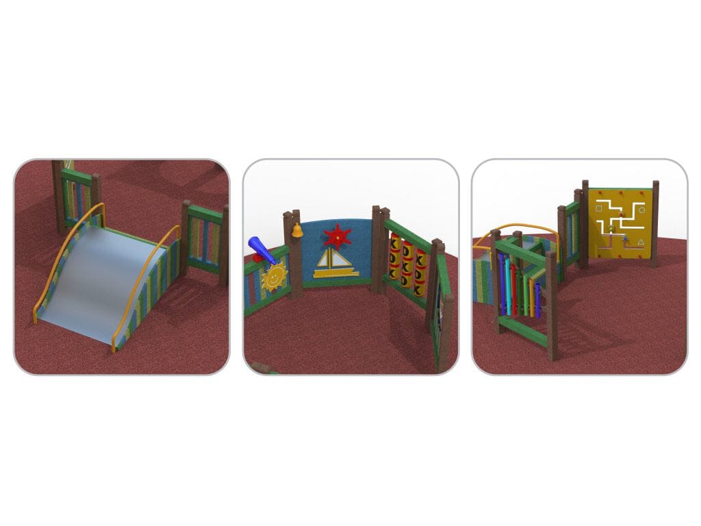 Рециркулированная пластиковая игровая структура EUROCOMITALIA COMBI BARCHETTA ARCH-00140196 - Вид №2