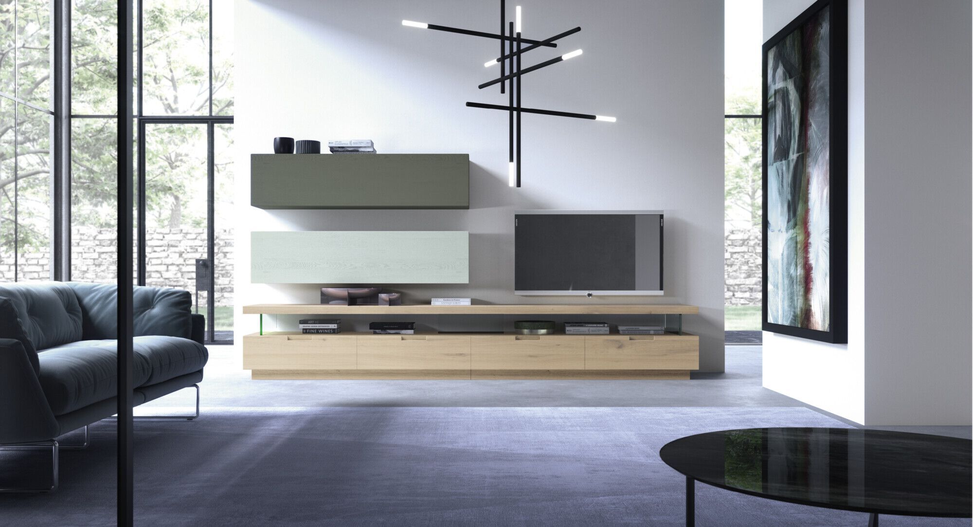 Модульная модульная стена из массива дерева Devina Nais Ноль.16 ARCH-00065357 - Вид №10