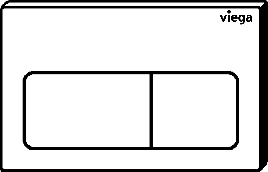 Viega Панель смыва Prevista для унитазов 8601.1 (773724) 773 724 - Вид №2