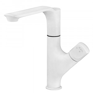 102118063c4  Смеситель для мойки Myra - белый матовый