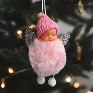 89381633 Украшение елочное «Ангел», 14.5x8.5 см, цвет розовый STLM-1484534