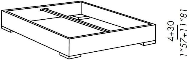 Meridiani Двойное сомье со съемным чехлом из ткани sun-id-1446570 - Вид №2