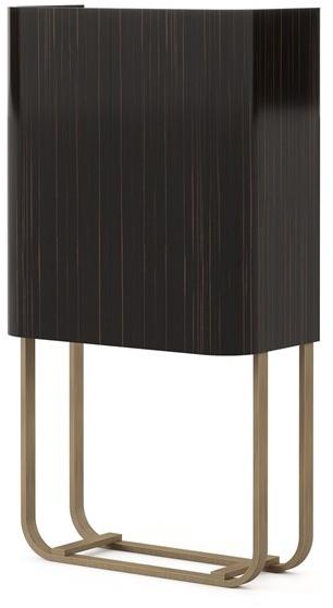 Stylish Club Буфет из лакированного черного дерева с распашными дверцами His Scf.hi14 - Вид №1