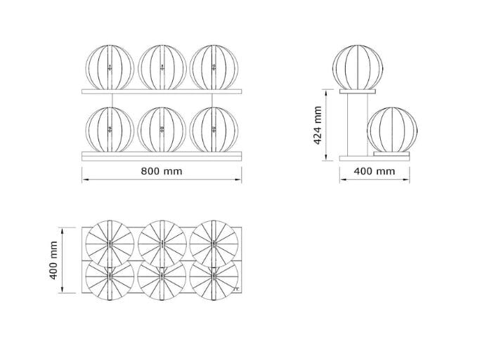 Набор взвешенных шариков из дерева и кожи PENT Мокса ARCH-00141253 - Вид №3