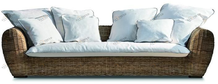 Gervasoni Садовый диван из ротанга Inout sun-id-1363769