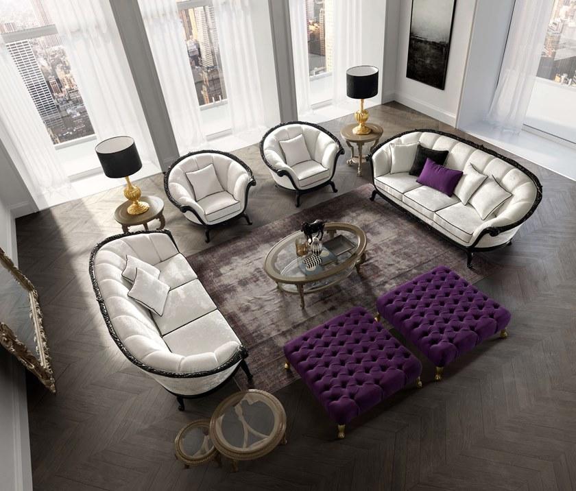 Andrea Fanfani Стеганый пуф с квадратной подкладкой из ткани Tornabuoni 746/q - Вид №1