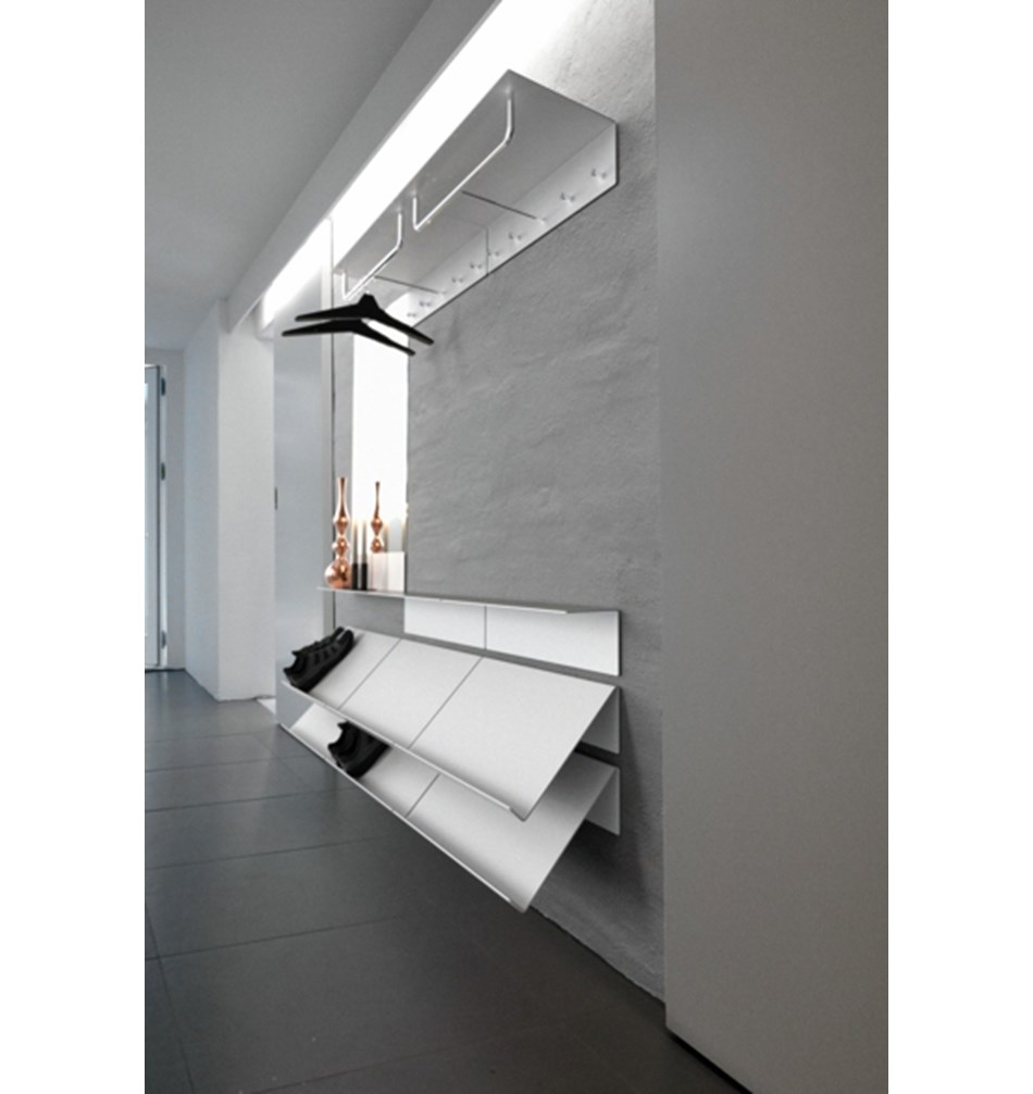 FROST Полка для обуви / магазина 4038 60cm » белая Алюминий Белый U4038-W  - Вид №6