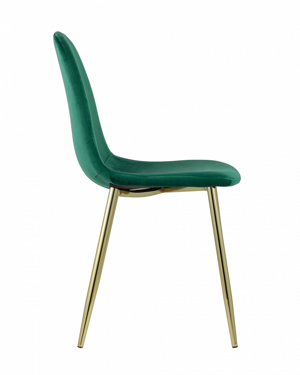 Стул со спинкой зеленый с золотыми ножками "Валенсия" STOOL GROUP ДИЗАЙНЕРСКИЕ, ИНТЕРЬЕРНЫЕ 00-3881781 Зеленый  - Вид №1