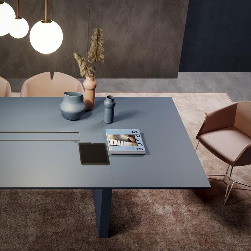 PROF Прямоугольный стол для совещаний с системой управления кабелями Slim sun-id-1395706 - Вид №14