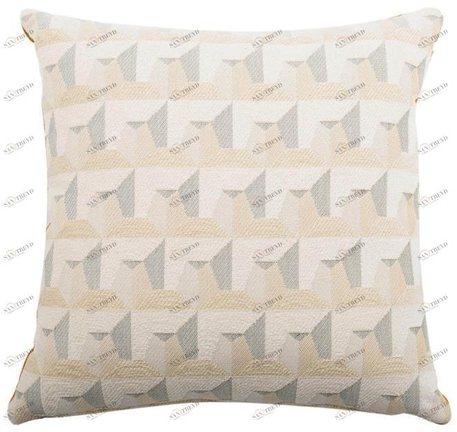 l'Opificio Квадратная подушка из хлопка с геометрическими мотивами  477-19 