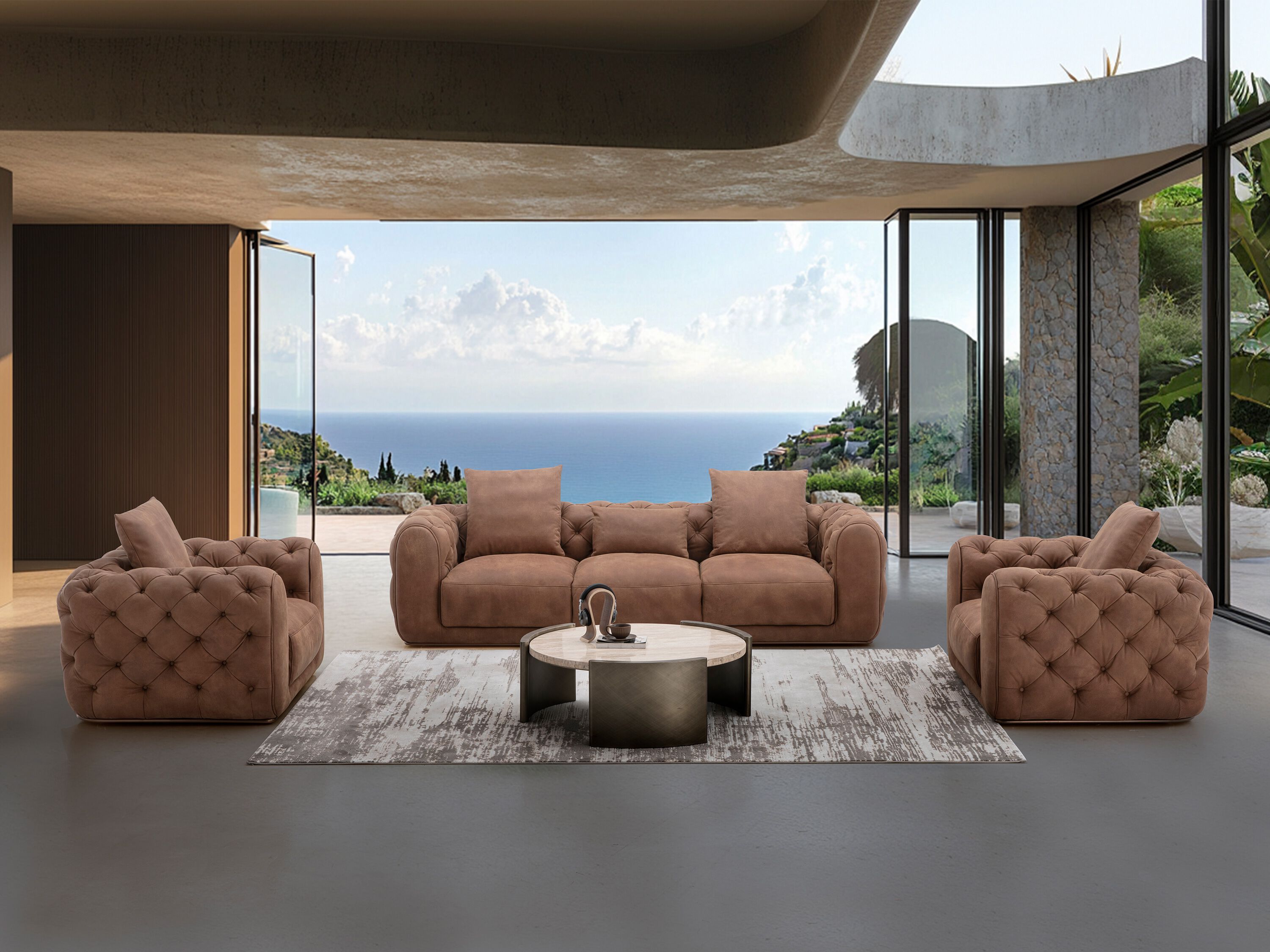 Кожаное кресло с подлокотниками CAMPO DE' FIORI Duke ARCH-00069888 - Вид №2