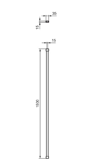 Прямая настенная опорная планка Ideal Standard i. life ARCH-00101537 - Вид №2
