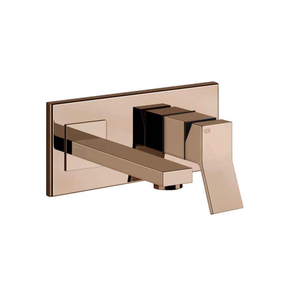 Смеситель для умывальника 53084 030 Gessi Rettangolo k МЕДЬ PVD 53084030