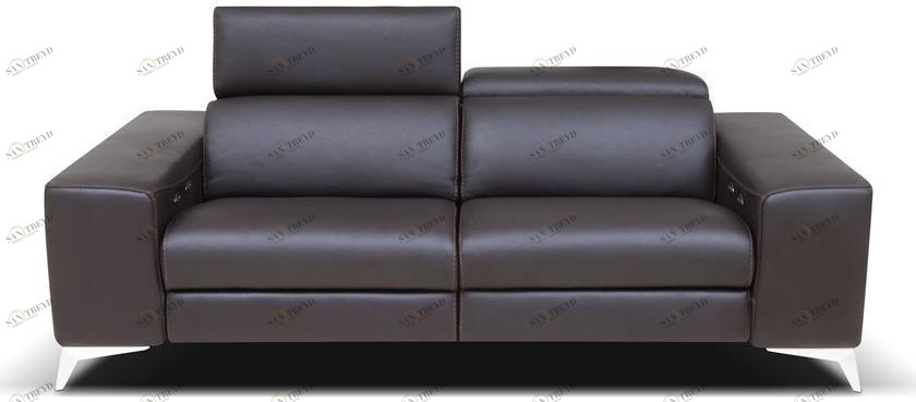 Rossini Sofas Откидной кожаный диван с электроприводом Tessa sun-id-1375985