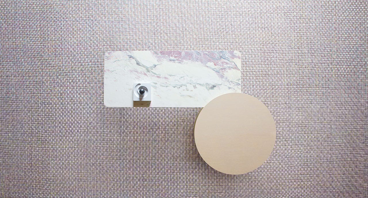 Мраморный прямоугольный низкий журнальный столик Paola Lenti Nesso ARCH-00095091 - Вид №1