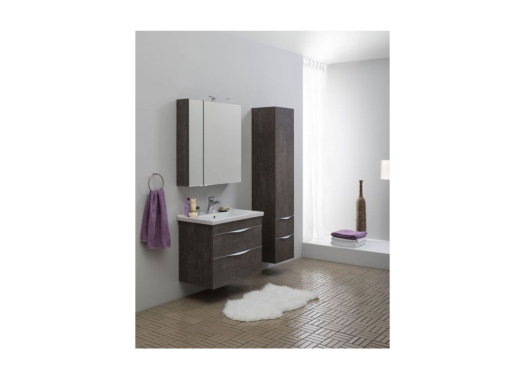 Шкаф-пенал для ванной Aquanet Эвора 40 дуб антик 00182999 - Вид №3