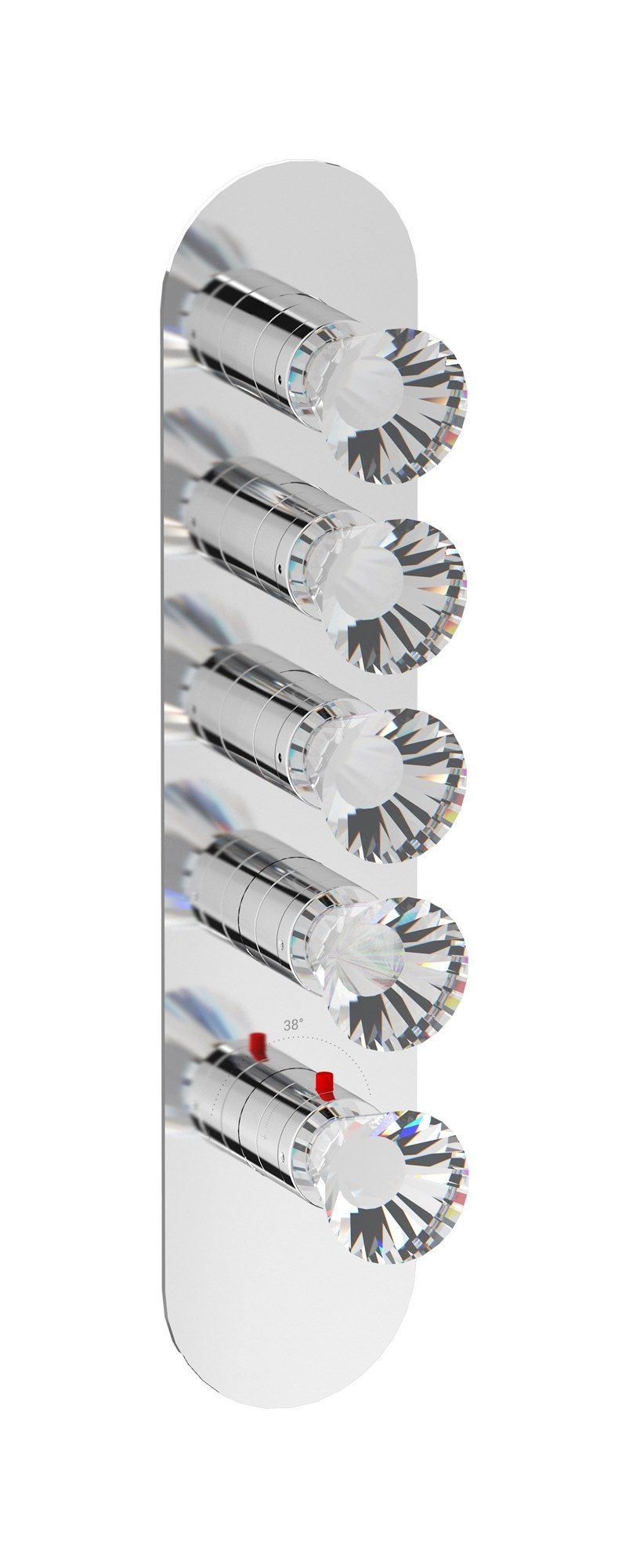 Термостатический смеситель для душа с 5 отверстиями IB Aqua ARCH-00028736 - Вид №3