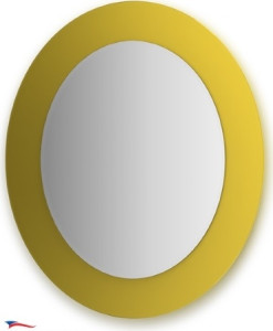 Cz 0619 Зеркало с фацетом 10 мм на желтом основании 70Х80 см FBS Colora
