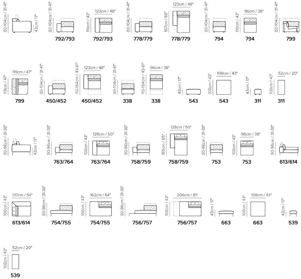 Natuzzi Секционный раскладывающийся кожаный диван Skyline sun-id-1498746 - Вид №6