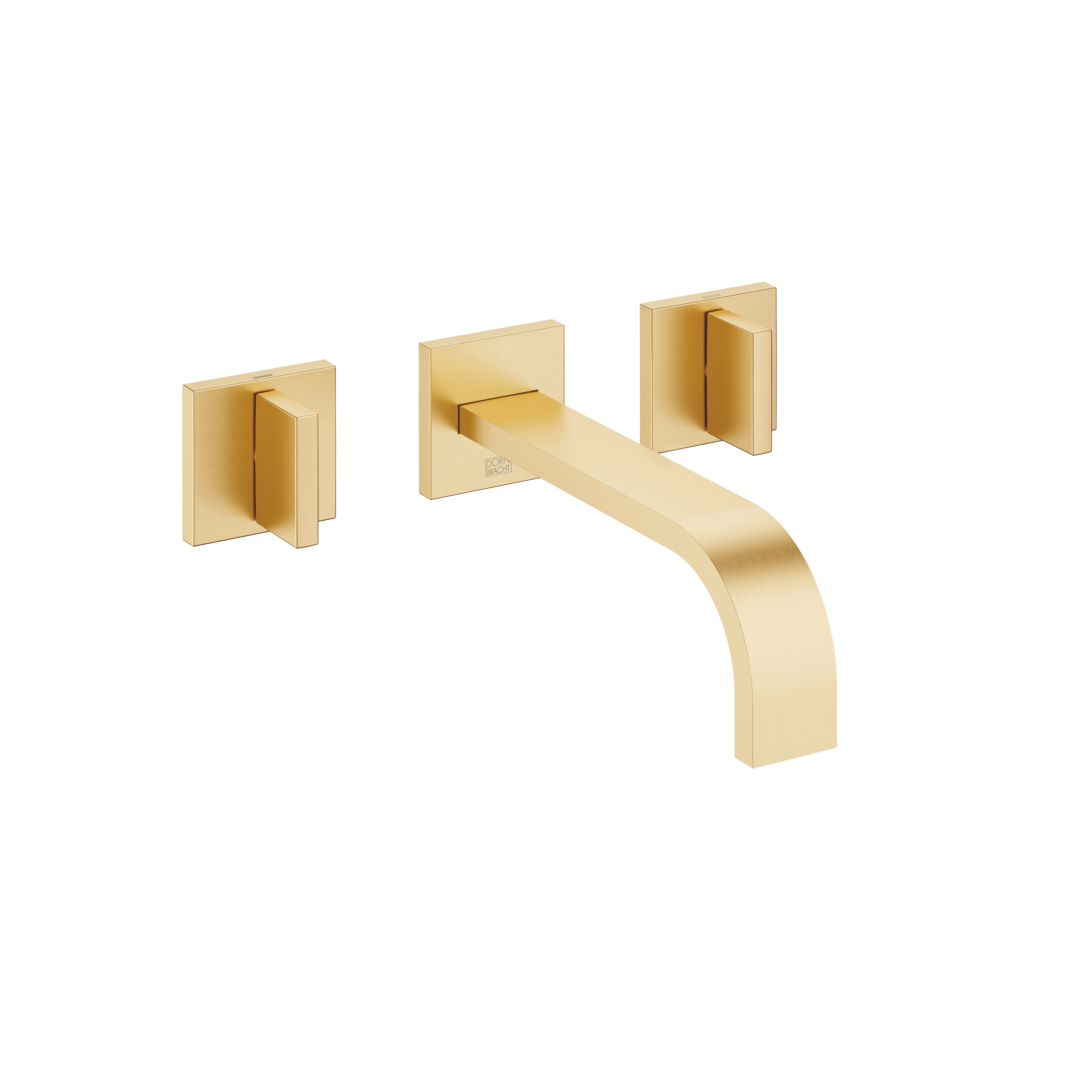 MEM Смеситель для раковины, настенный, без донного клапана - Brushed Durabrass (Золото 23 карата) 36712782-28 DornBracht