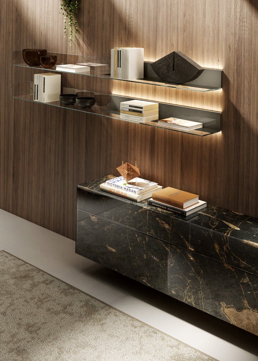 Стеклянная стена с настенным креплением Lago ARCH-00139125 - Вид №1