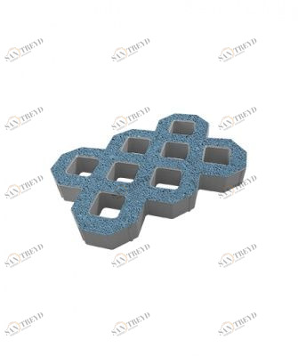 Тротуарные плиты "ГАЗОННАЯ РЕШЕТКА" - Б.1.ГР.8 (Стандарт) Синий Santreyd sun-id-332539