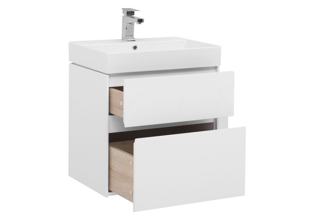 Тумба с раковиной Aquanet Бруклин 60 белый 00203958 - Вид №1