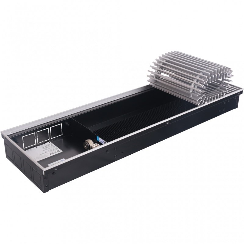 Конвектор внутрипольный STOUT SCN 80.190.2800 (Решётка роликовая, анодированный алюминий) SCN11000819280 - Вид №3