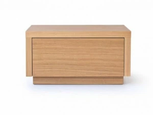 Heavens Прямоугольная прикроватная тумба из лакированного дуба с ящиками Linda