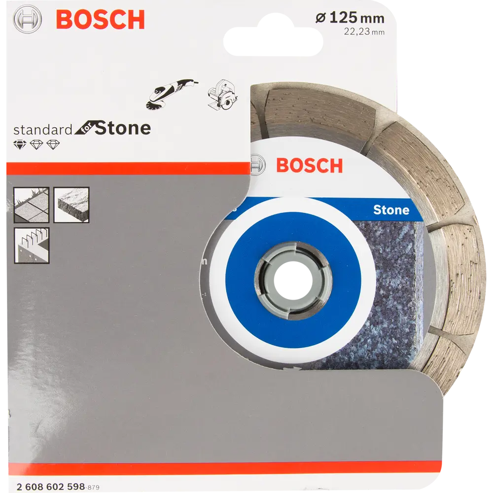 Диск алмазный по бетону и кирпичу Bosch Professional for Stone 2608602598 сегментный 125x22.2x1.5 мм 82136715 STLM-2107551  - Вид №2