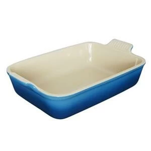 Блюдо прямоугольное Le Creuset, каменная керамика, 24х19 см, голубое