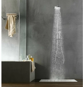 Nobili Rubinetterie Настенная термостатическая душевая стойка с душевой лейкой Plus Pl00030/30cr