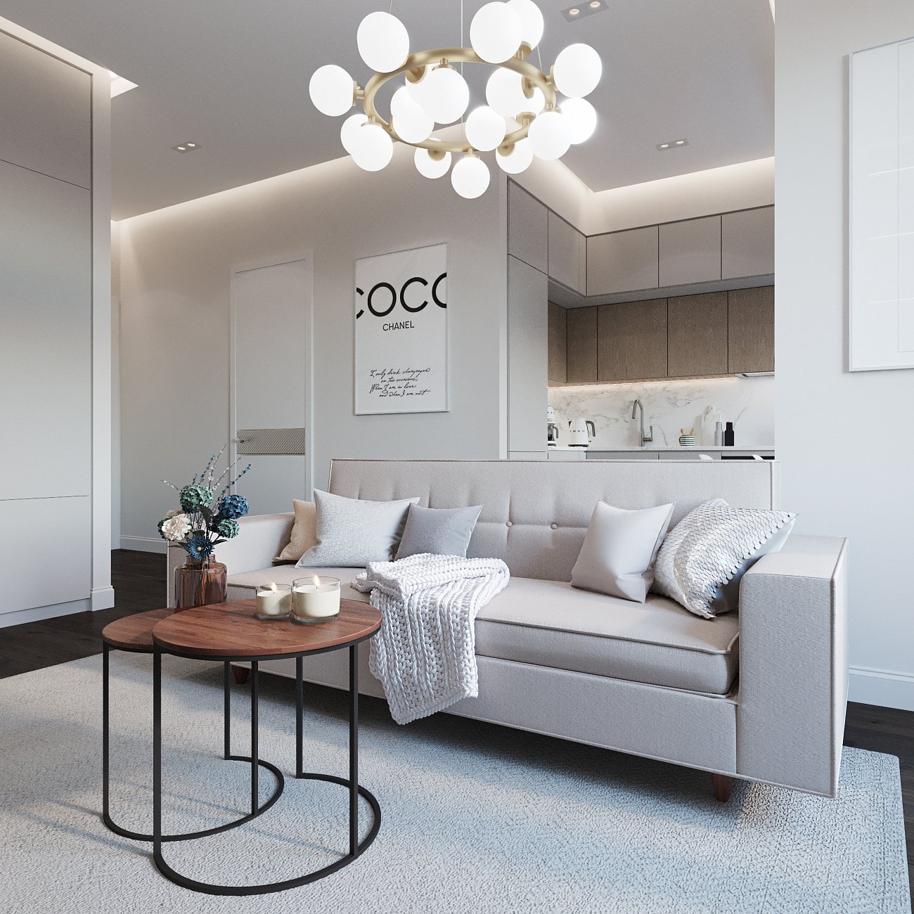 Подвесная люстра Ideal Lux Copernico SP20 Bianco IDEAL LUX ДИЗАЙНЕРСКИЕ, COPERNICO 313628 Белый  - Вид №3