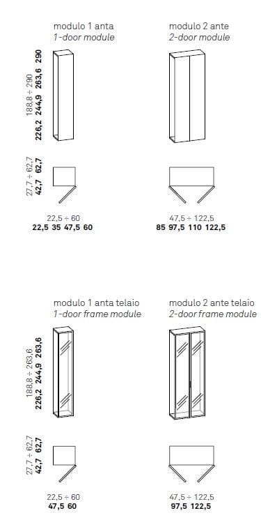 Шкаф с распашными дверцами Caccaro ARCH-00061132 - Вид №3