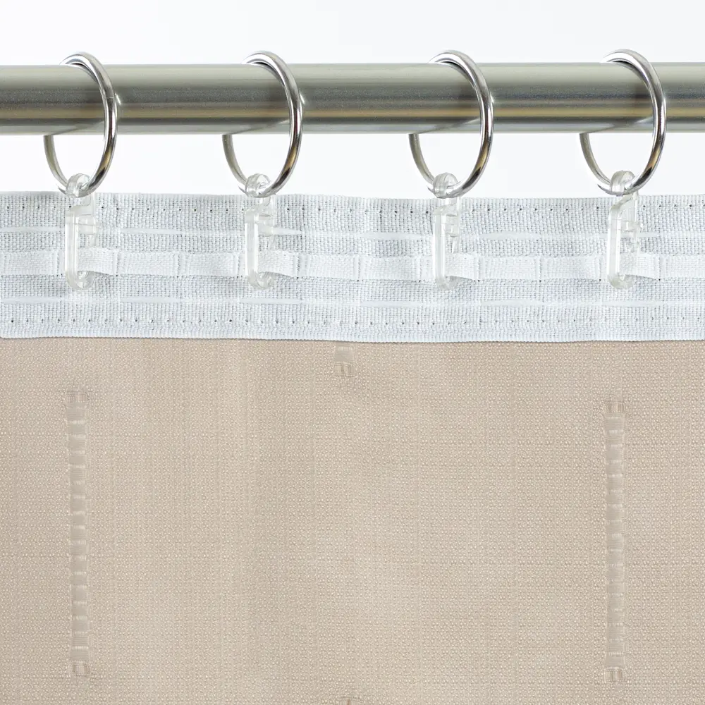 Штора MIAMOZA Даниэла 200x280 см бежевая рогожка 89405535 STLM-1570604 - Вид №4